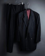 "BALENCIAGA" Chalk stripe pattern long silhouette set up