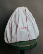 "Salvatore Ferragamo" 90's-00's Vintage iconic gancini pebbled leather dome top handle bag