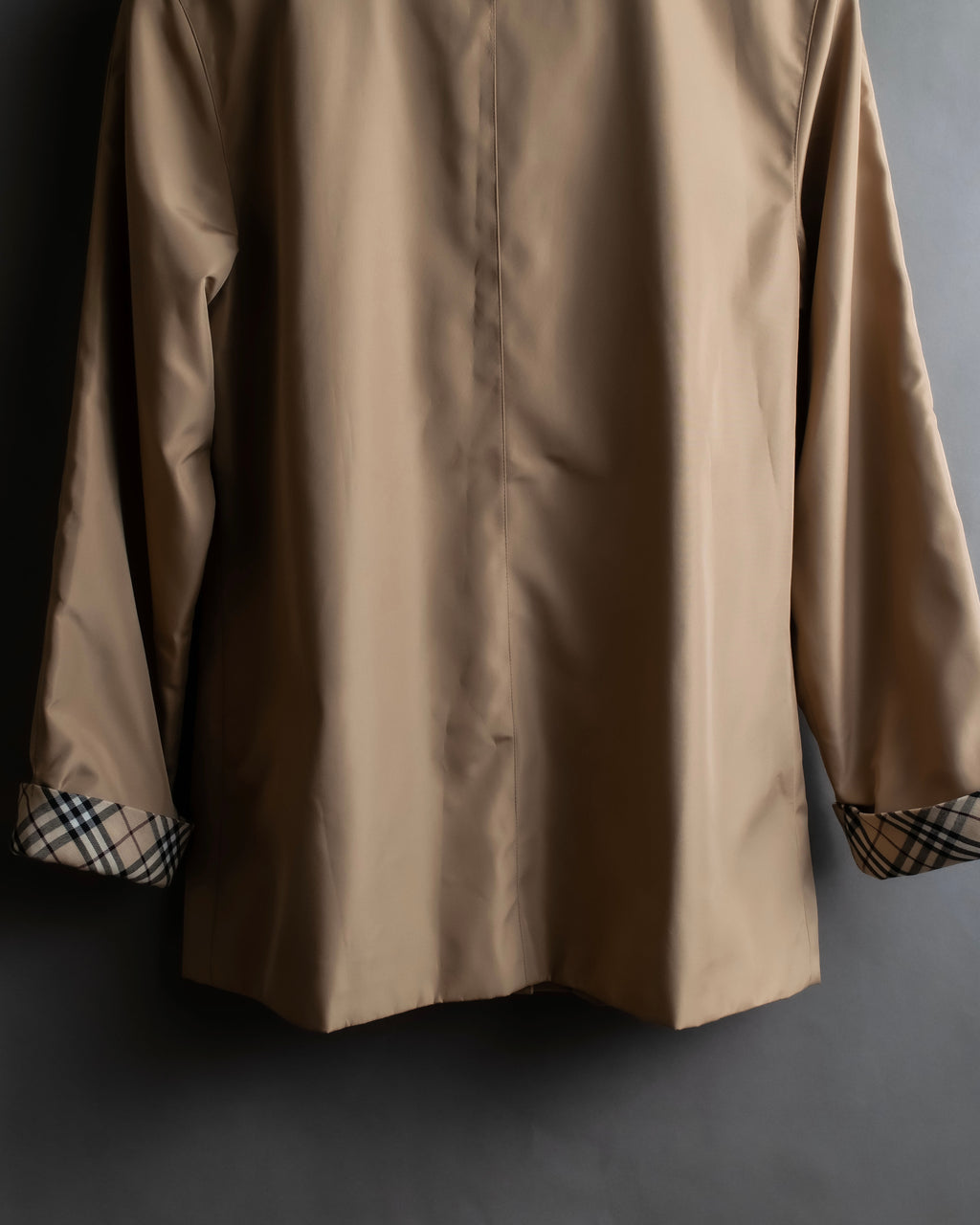 "BURBERRYS" Check reverse design short blouson