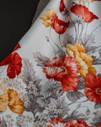 "Christian Dior" Various floral silk scarf