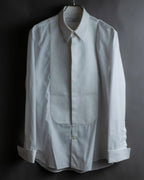 "GIVENCHY" Bosom panel design white shirt