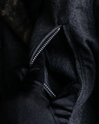 "tricot COMME des GARCONS" 
Double-breasted reversible fur tailored coat