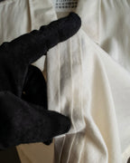 "Maison Martin Margiela" 2010SS triple layer folded fly front shirt