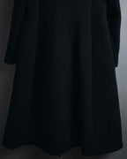 –SPECIALS– "LOEWE" 2017-2018 Minimal a-line calfskin piping coat