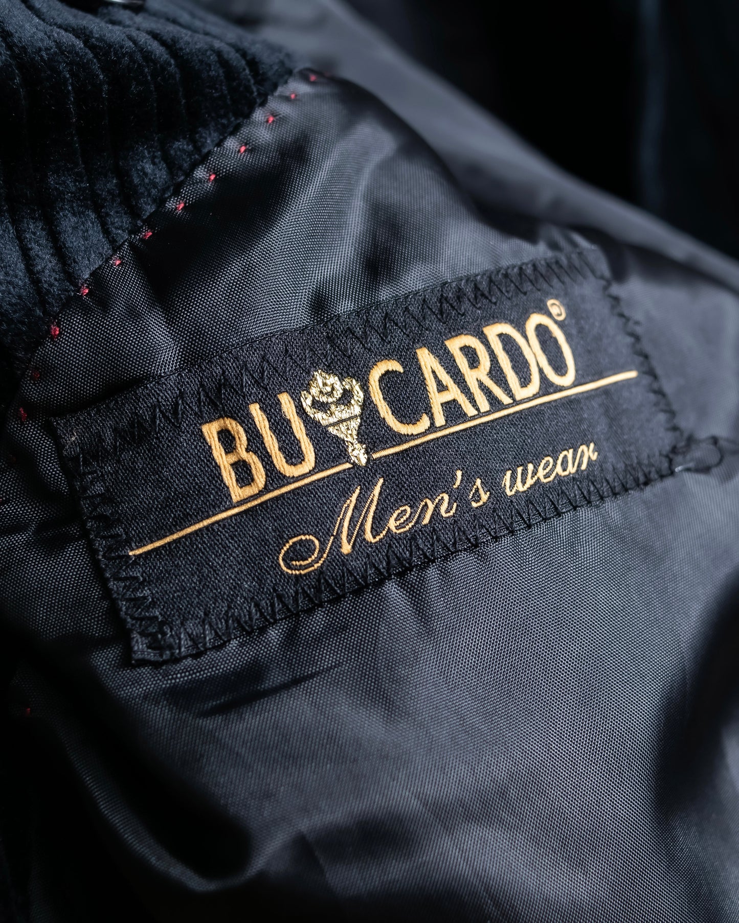 "BU CARDO" velour-like corduroy tailored jacket