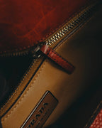 "PRADA" 90's-00's Pebbled leather shoulder bag