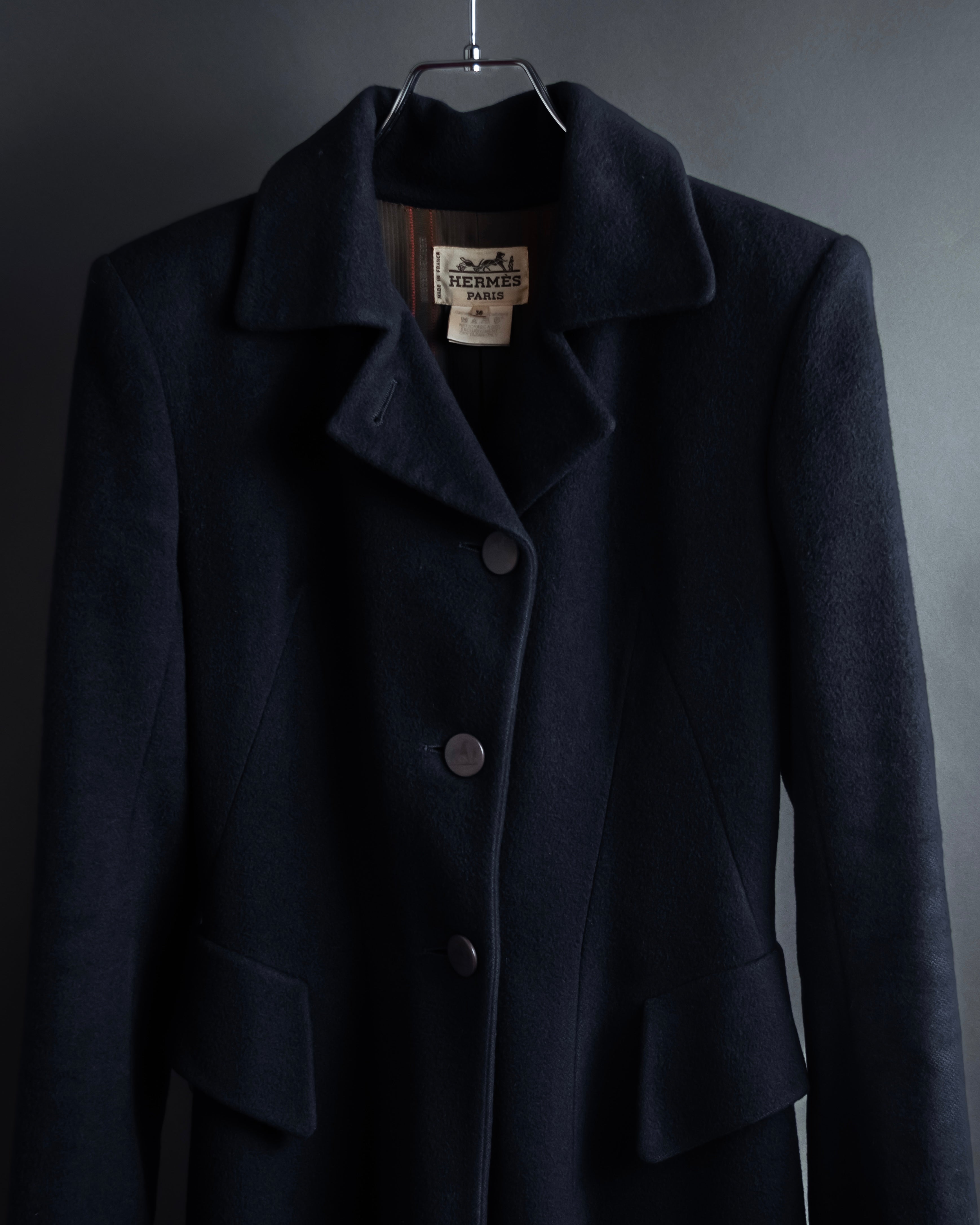 -SPECIAL- "HERMÈS Paris" 1978–1981 Atelier Prêt-à-Porter Cashmere Coat