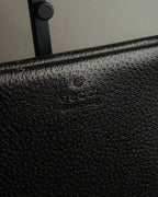 “GUCCI” 90’s structured box leather handbag