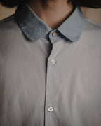 "GUCCI" Michele design tonal contrast-collar classic dress shirt