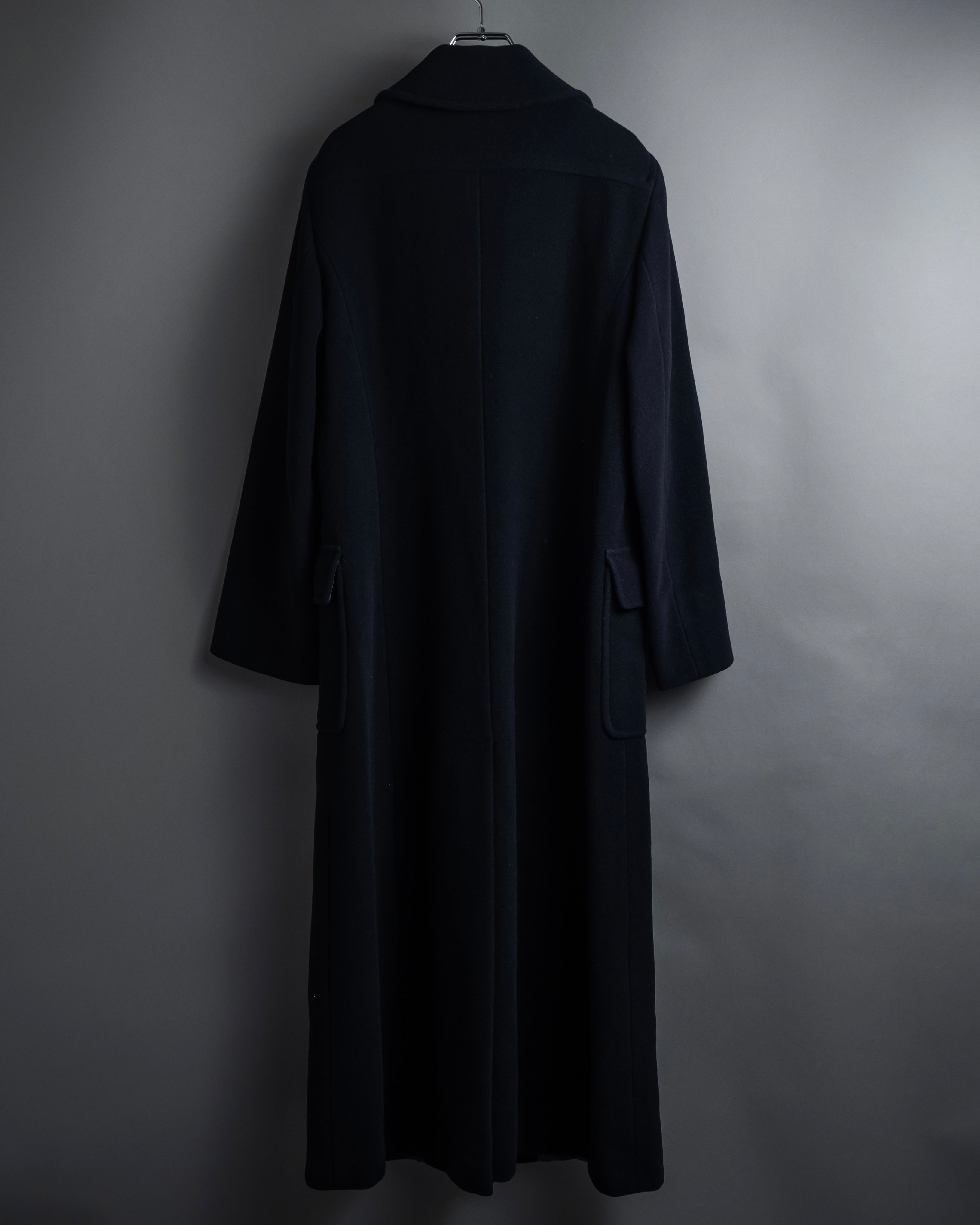 "MAX&Co." Straight fitting super maxi-length chester coat