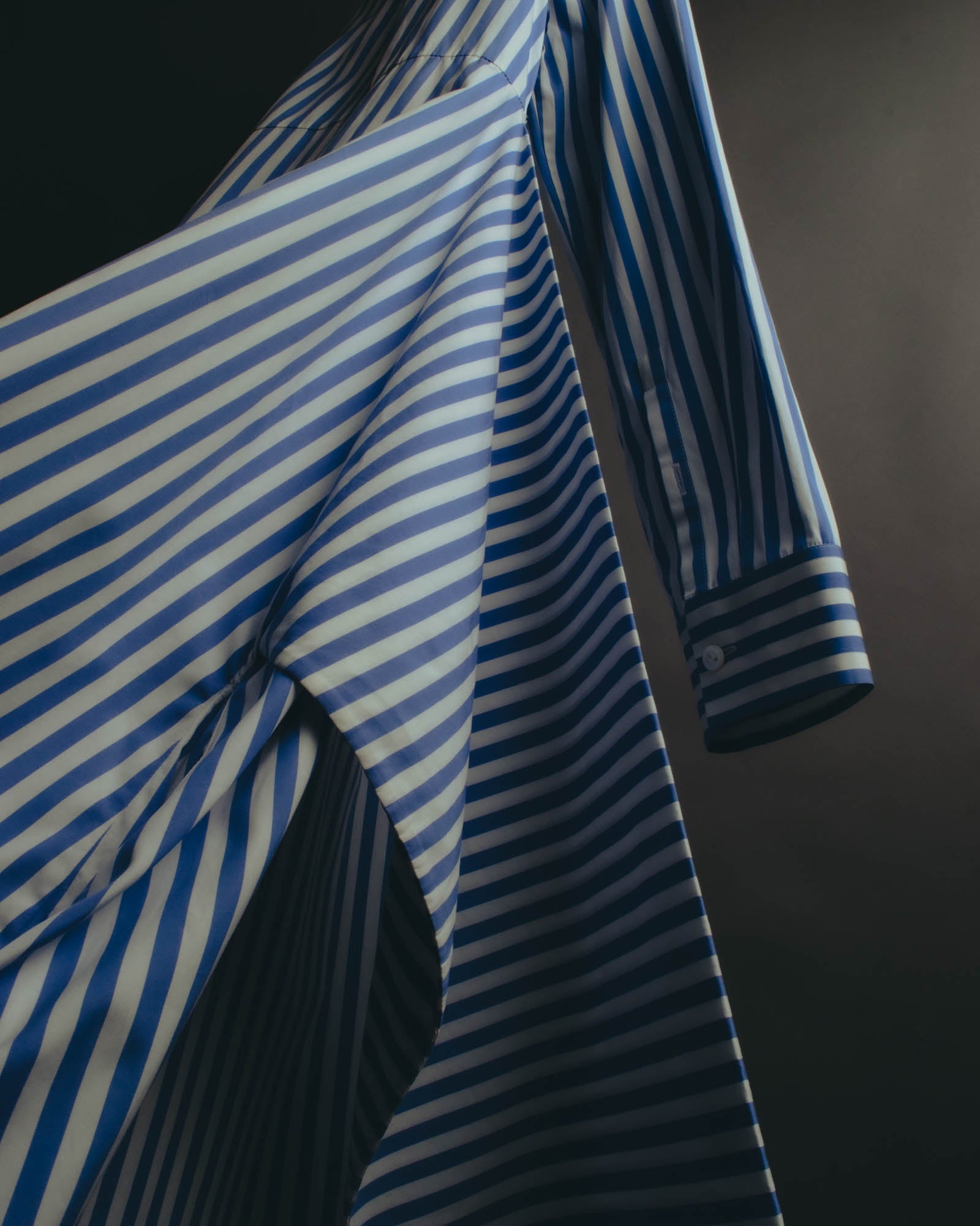 “JIL SANDER” 2018-2023 oversized striped cotton shirt dress