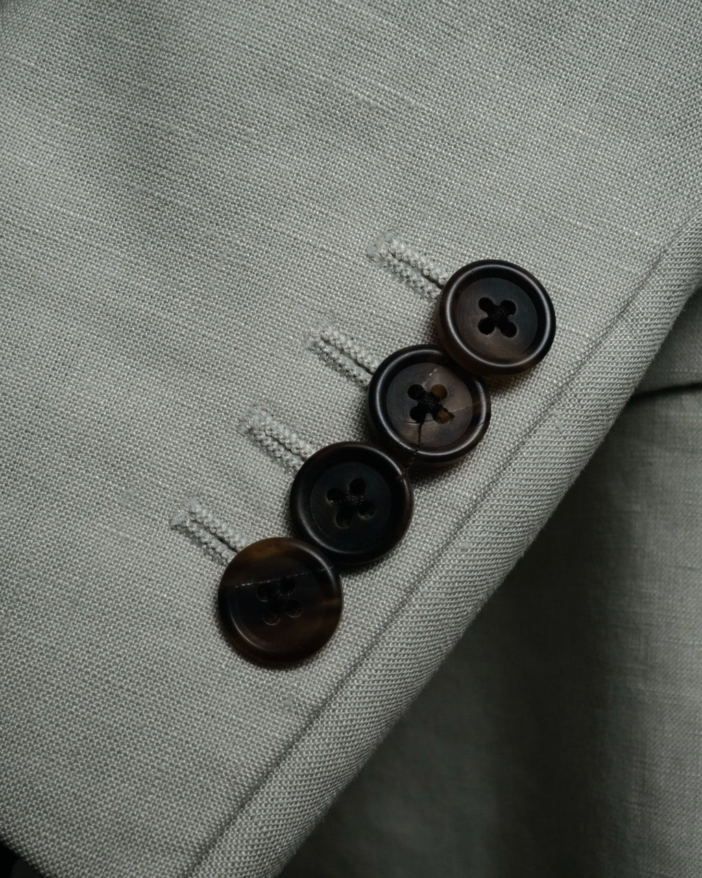 “PRADA” 10’s Linen tailored suit set