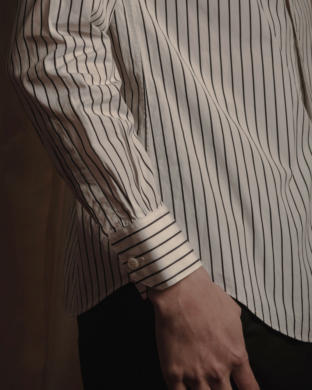 "CELINE" 2010’s phoebe-era striped cotton poplin shirt