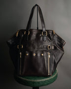 “Yves Saint Laurent” 2000’s downtown leather tote bag