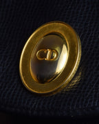 "Christian Dior" Vintage logo design leather hand bag