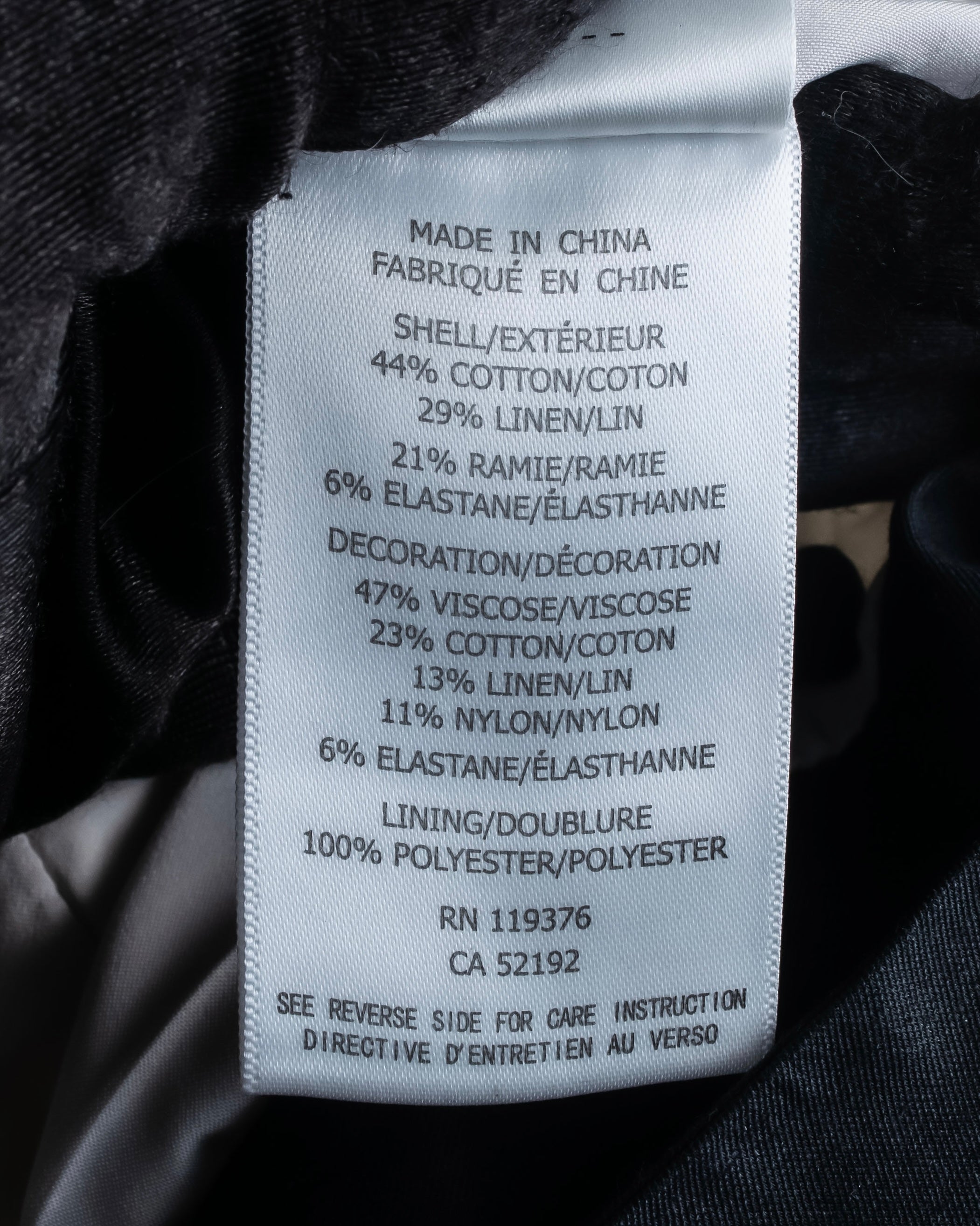 "HELMUT LANG" Seahorse motif design short jacket