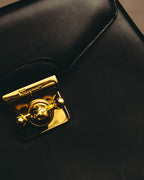 "Salvatore Ferragamo" 90's-00's Elegant leather 2 way handbag