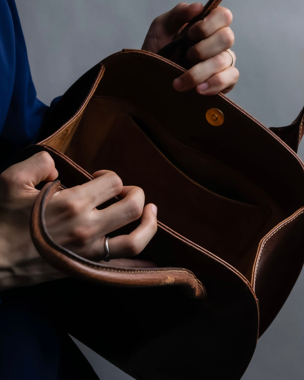 "LOEWE" Vintage texture tote bag