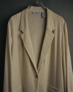 -MOOD Vintage Collections- 90’s-00’s Single button linen blend jacket