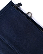 Christian Dior/ Felt Travel Organizer Clutch Bag Navy