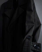 "Ground Y" 19AW Draping design cotton gabardine trench coat