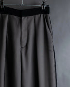 "LANVIN en Bleu" Sheer layered sarouel wide pants