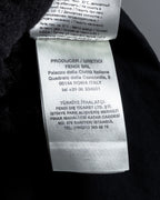 "FENDI" Pick stitch design fly front shirt