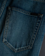 "Saint Laurent" Faded straight line denim pants
