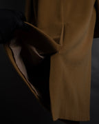 "BURBERRYS" 80's-90's Camel tone cashmere mix chester coat