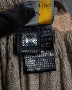 "FENDI" 04-10's Petal motif fur docking long muffler