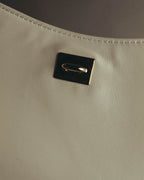 "Salvatore Ferragamo" 10's Bicolor leather chain shoulder bag