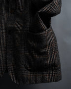 "Ernesto" Glen plaid flannel tailored jacket