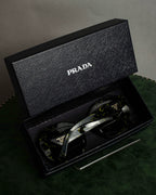 "PRADA" Yellow marble acetate sunglasses