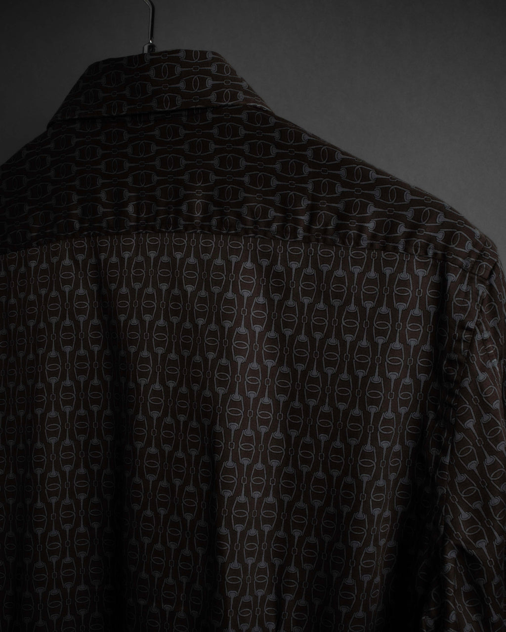 "GUCCI" Horsebit pattern shaped shirt