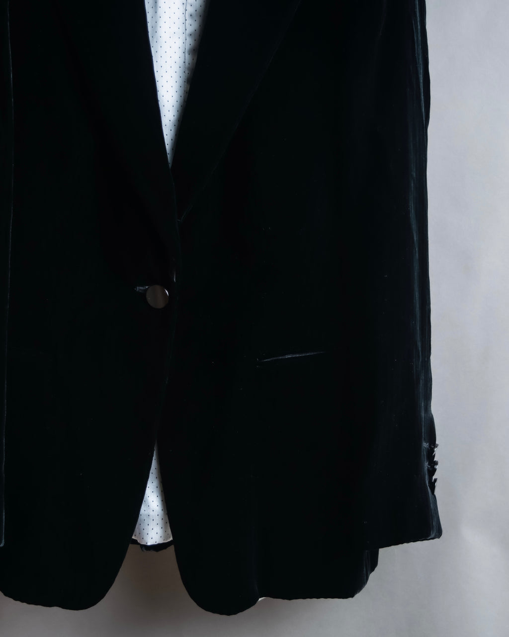 "GIORGIO ARMANI" Beautiful shape velour tailored jacket