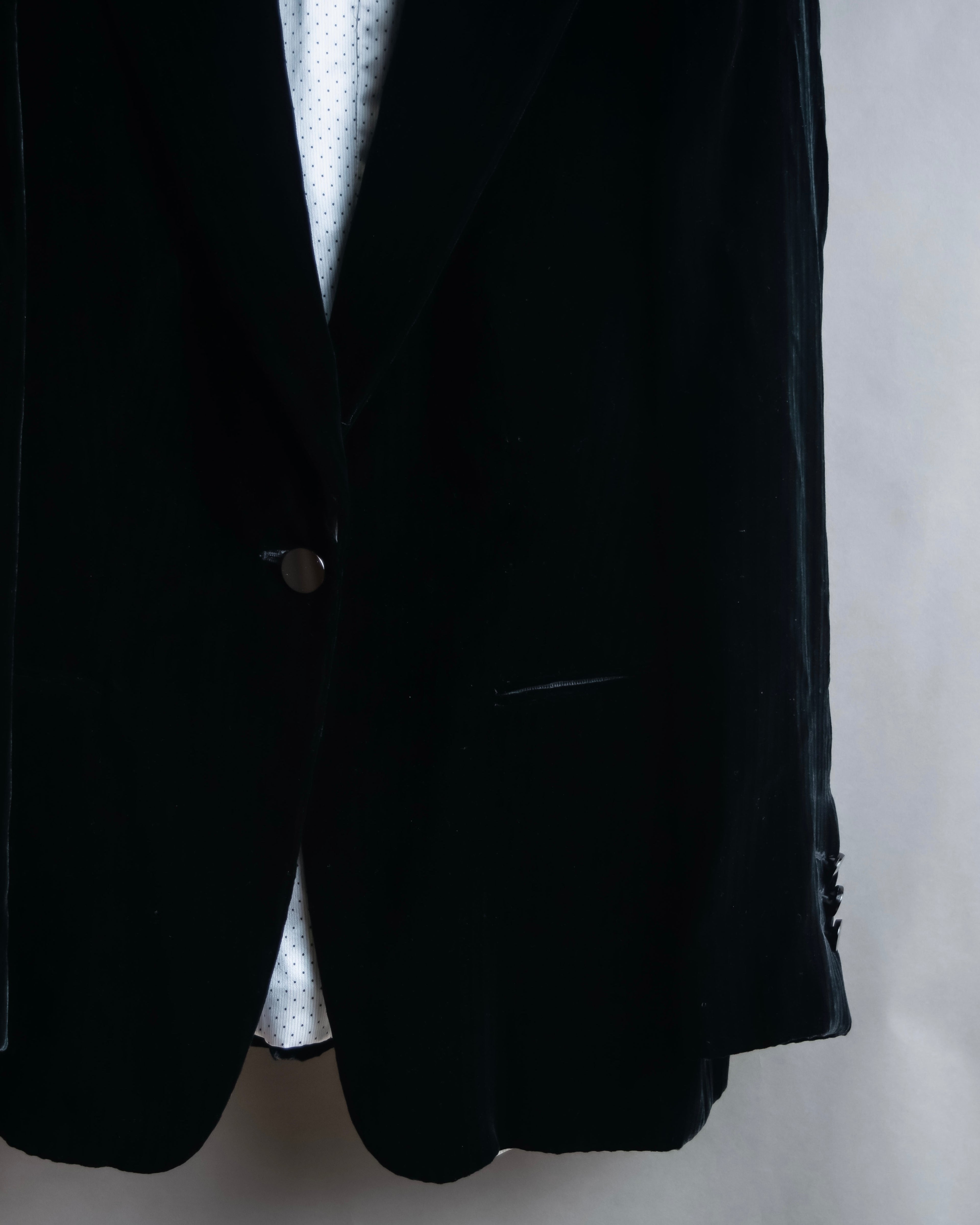 "GIORGIO ARMANI" Beautiful shape velour tailored jacket