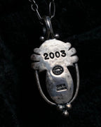 "GEORG JENSEN" 2003 year top design silver necklace