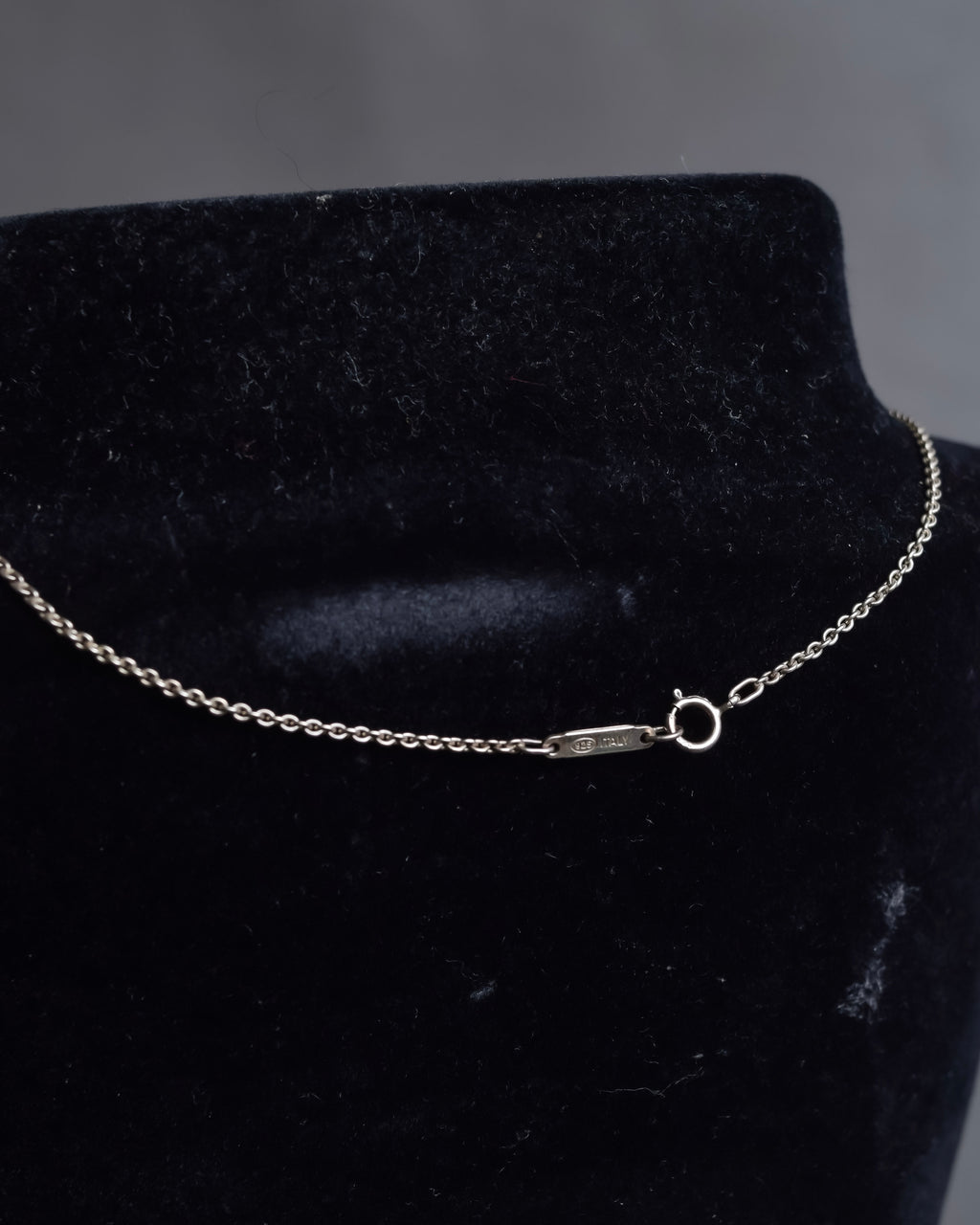 "Tiffany&Co" Roman numeral atlas cube silver necklace