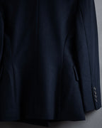 "CELINE" 90’s Sculpted double-breasted peak lapel tailored jacket