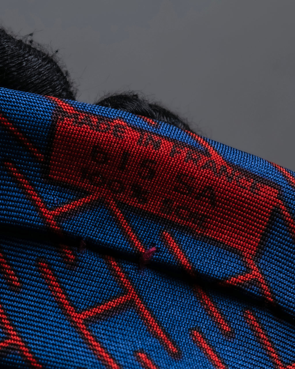 "HERMES" Geometric pattern H motif silk necktie