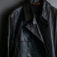 "PAUL SMITH" Military detail double-breasted sheepskin leather coat