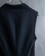 "MCQ Alexander McQueen" Flared silhouette cutting design tailored gilet