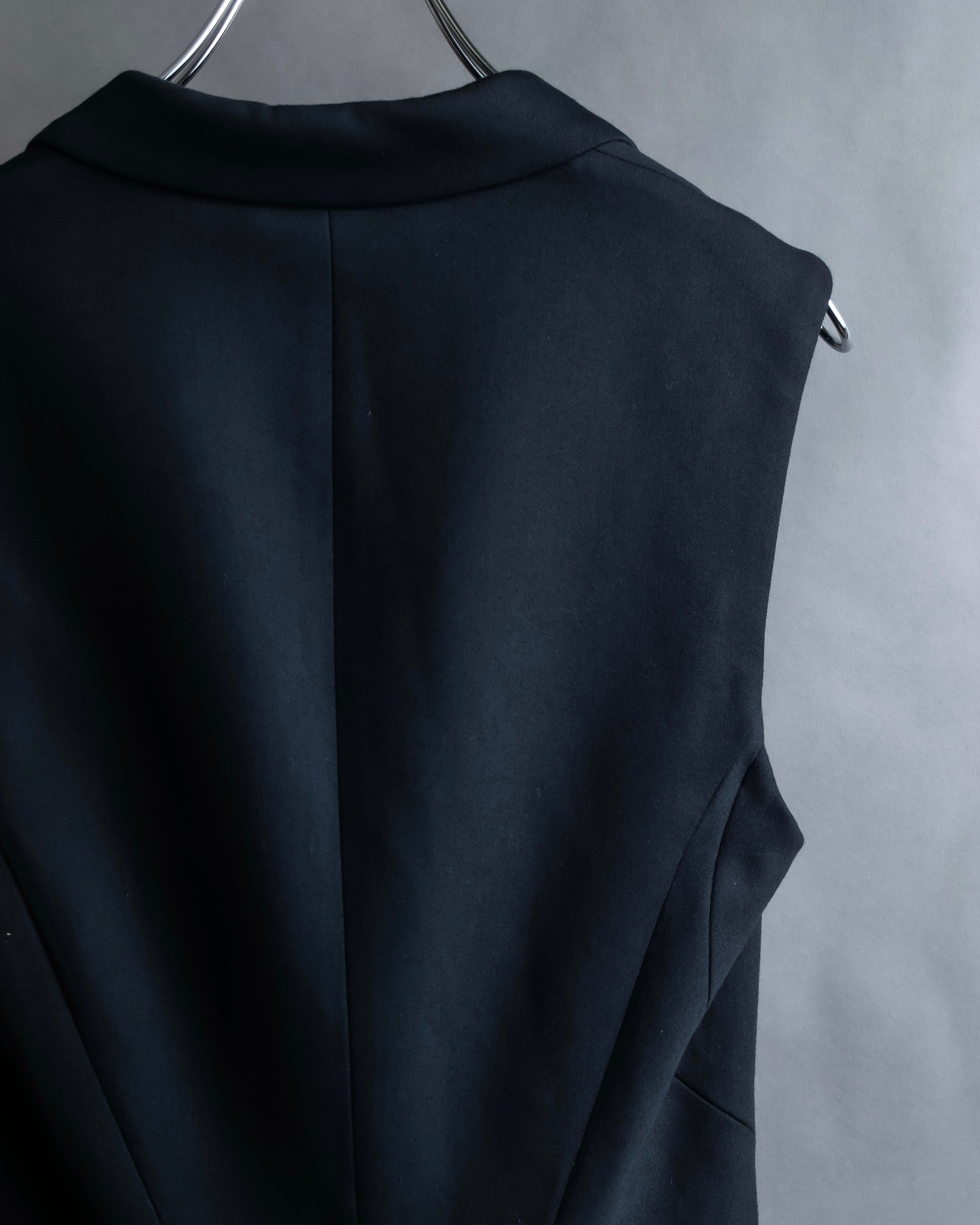 "MCQ Alexander McQueen" Flared silhouette cutting design tailored gilet