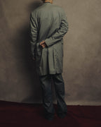-SPECIAL- "Y's for men" 80's Double breasted houndstooth long jacket