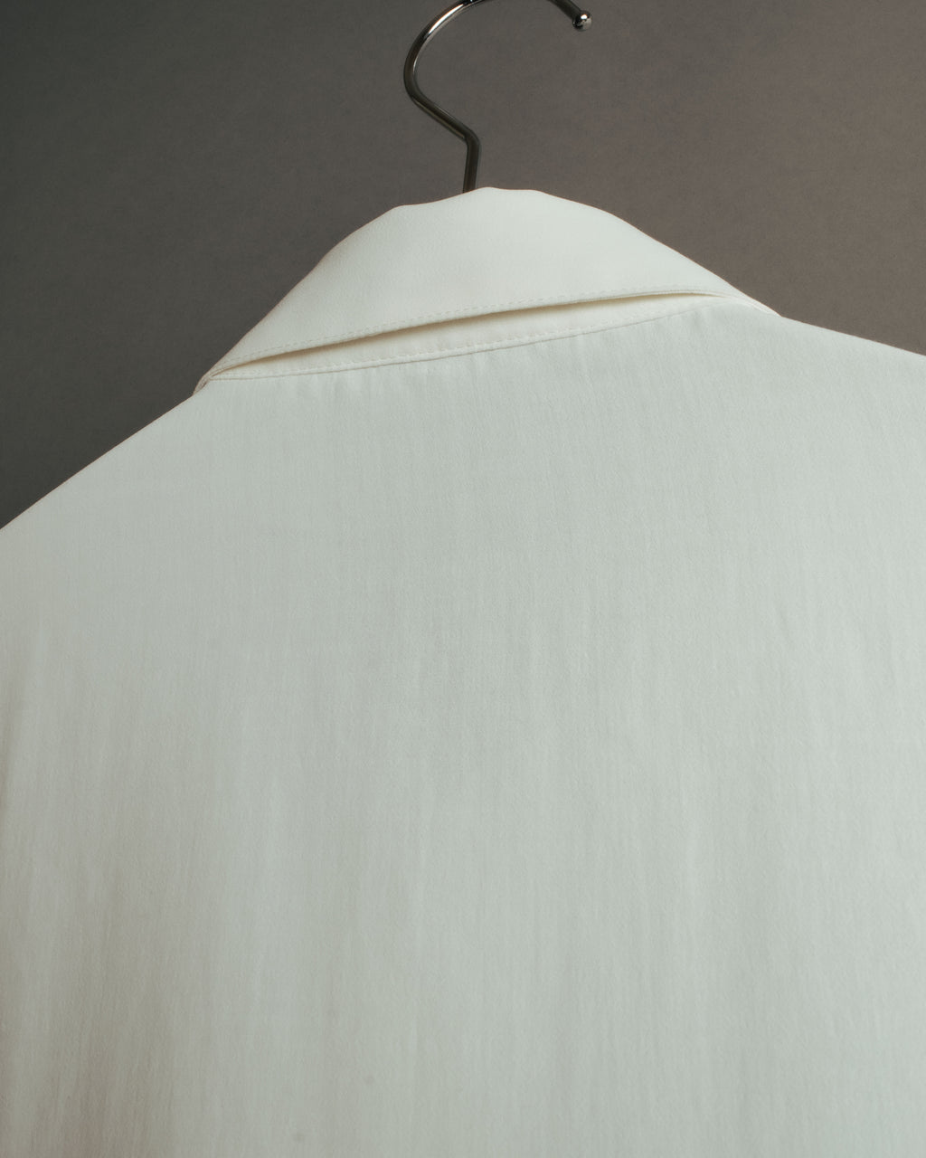 “UMBERTO GINOCCHIETTI“ 80’s-90’s pleated front ivory dress shirt