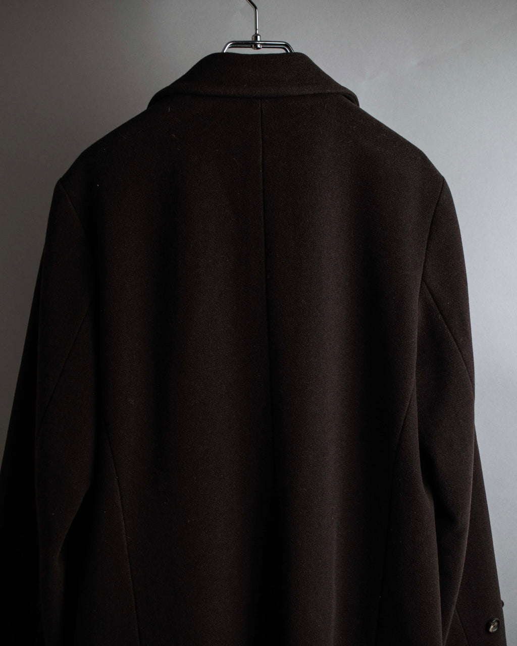 "VAL by VALENTINO" Military detailing hidden placket melton coat