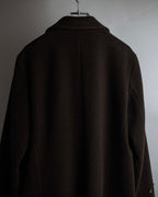 "VAL by VALENTINO" Military detailing hidden placket melton coat