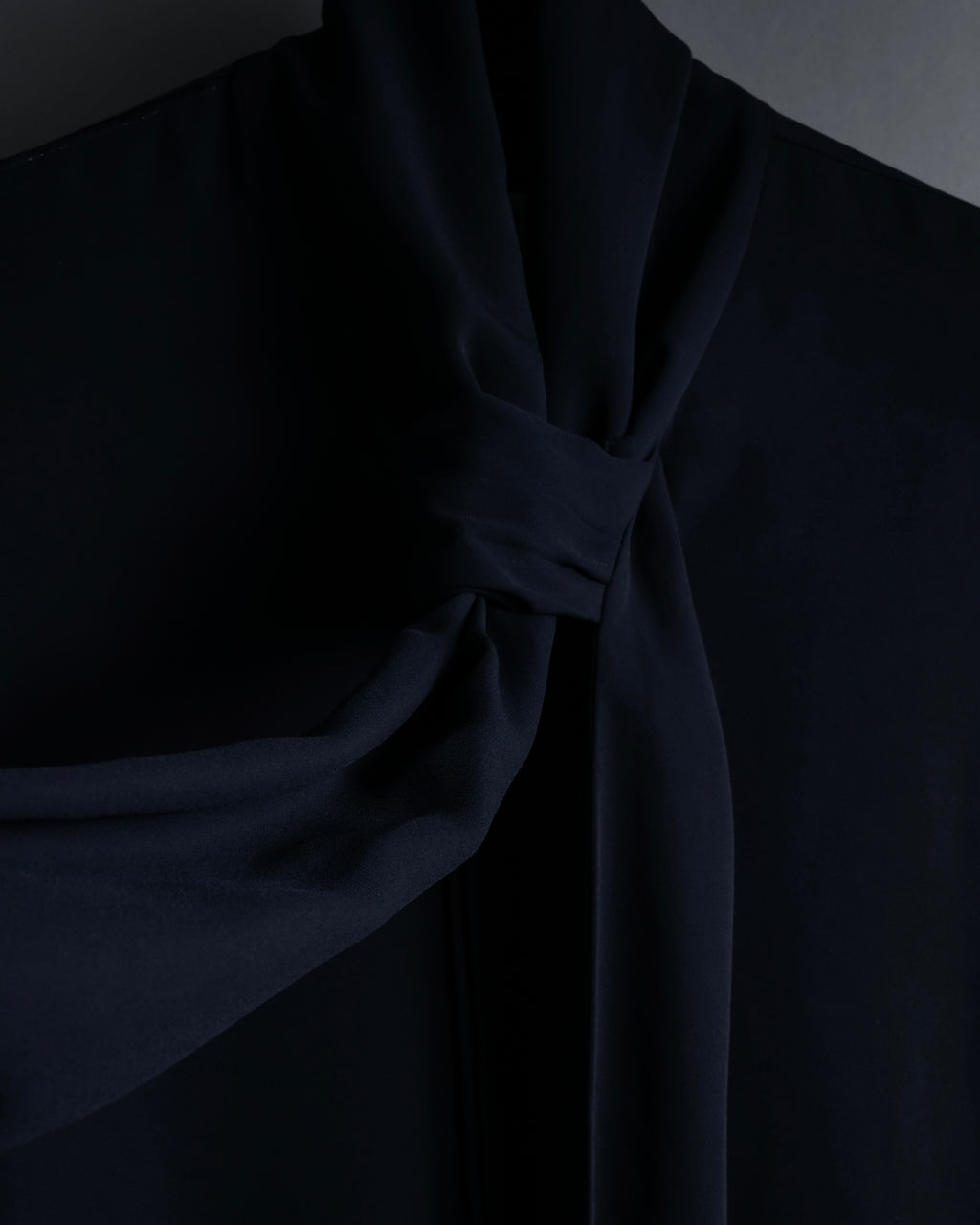 "Maison Margiela" 16SS Bow tie draping shirt