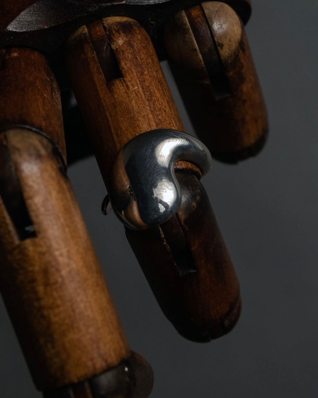 “Georg Jensen” 70’s-90’s Organic spiral silver ring