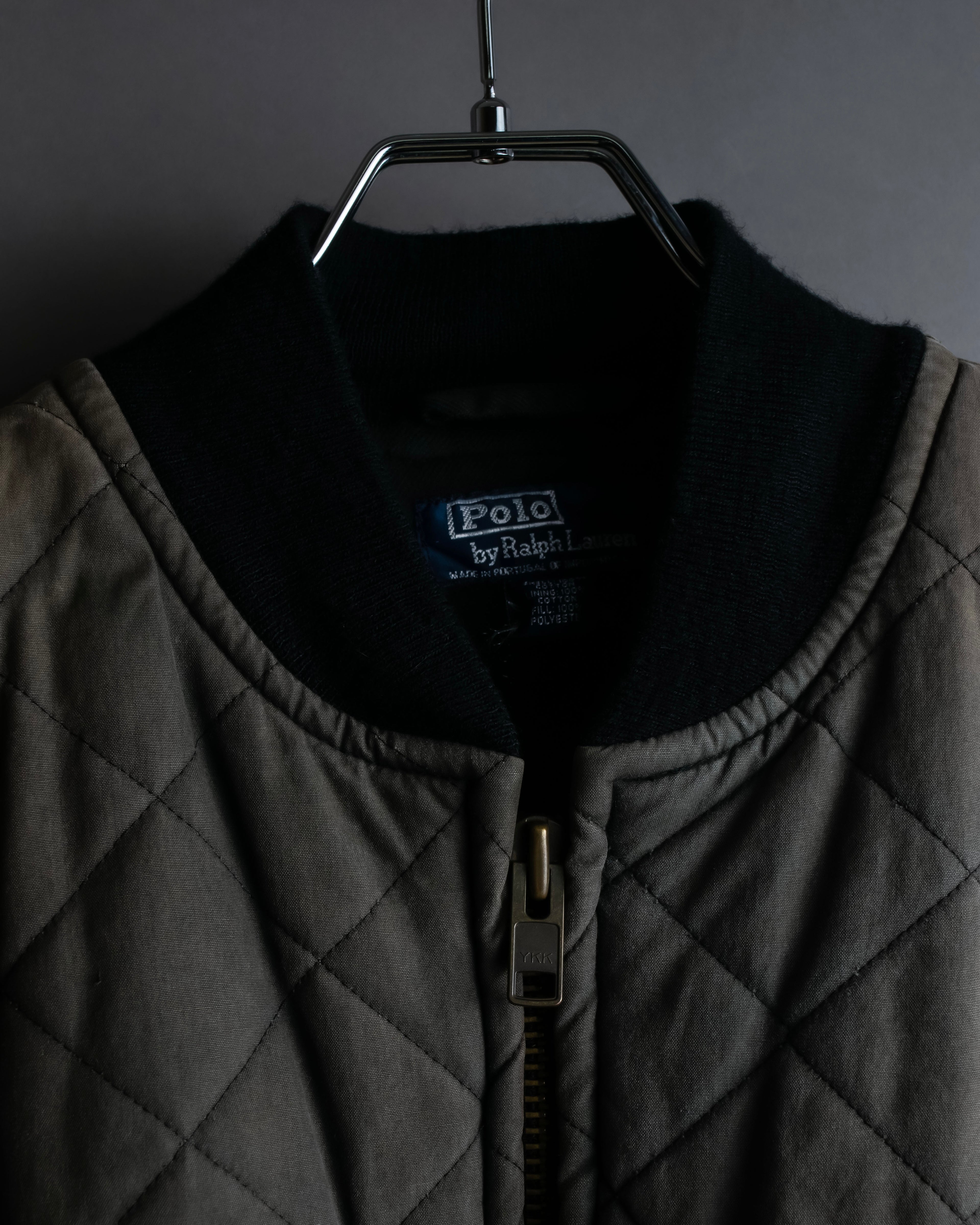 "POLO Ralph Lauren" Vintage beautiful faded quilted blouson